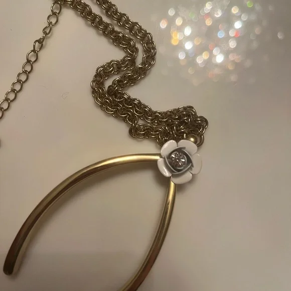 Betsey Johnson Dream Of Betsey Large  Wishbone Pendant DB10 - Picture 4 of 5